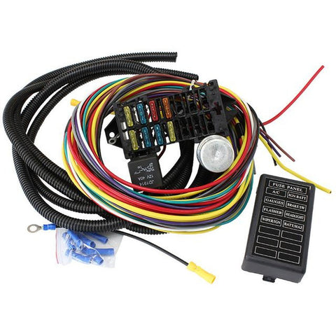 Aeroflow 8 Circuit Univrsal Wire HarnesBraid Wire Shield