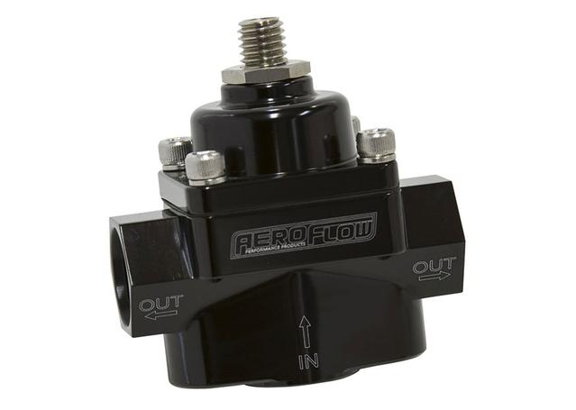 Aeroflow AF49-3001BLK Red Style Regulator 1-4 PSI