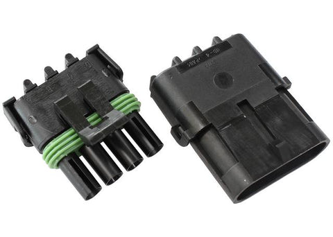 Aeroflow Weatherpack 4 Pin Connector AF49-8504