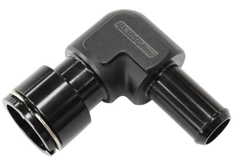 Aeroflow S/Charger Water Fitting 90Deg To 5/8" Barb Clip