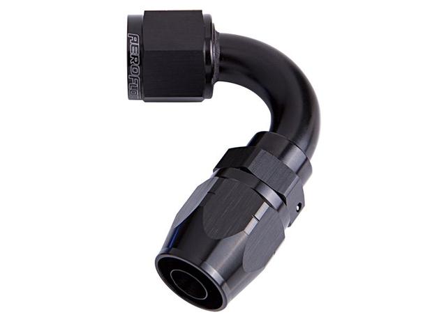 Aeroflow AF504-10BLK Alloy 120 Deg Hose End -10AN Black