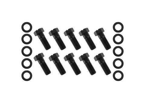 Aeroflow 9" Ring Gear Bolt Set 1.21" Uhl 1.51" Oal 10 Pack