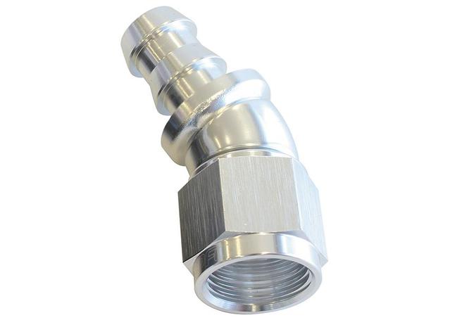 Aeroflow AF517-10S -10AN 30 Silver Full Flow Push Lock