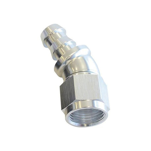 Aeroflow AF517-08S -8AN 30 Silver Full Flow Push Lock