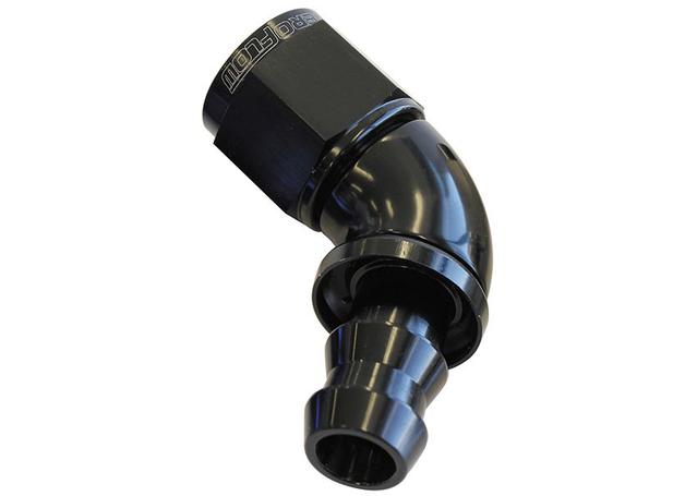 Aeroflow AF518-08BLK -8AN 60 Black Full Flow Push Lock