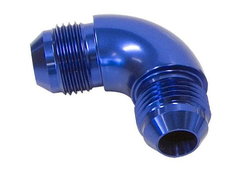 Aeroflow AF521-10 -10AN 90 Deg Male Flare Union Blue Full