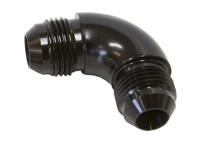 Aeroflow AF521-20BLK -20AN 90 Deg Male Flare Union Black