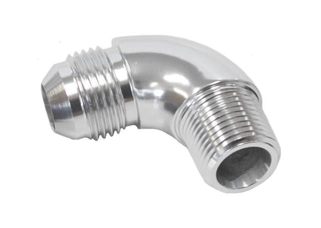 Aeroflow AF522-06S 90 Deg 1/4" To -6AN Full Flow Silver