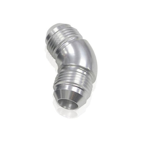 Aeroflow AF527-06S -6AN 45 Deg Male Flare Union Silver