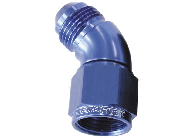 Aeroflow AF542-04 45 Deg Female - Male -4AN Blue Full
