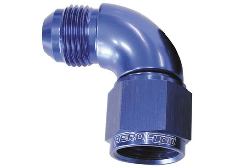 Aeroflow AF543-04 90 Deg Female - Male -4AN Blue Full