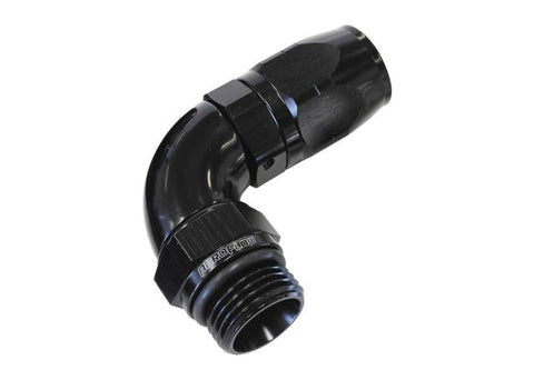 Aeroflow AF549-06-06BLK Male Hose End -6 ORB To -6 Hose