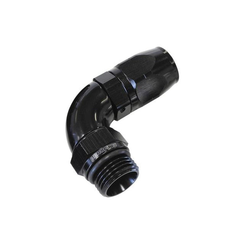 Aeroflow AF549-12-12BLK Male Hose End -12 ORB To -12 Hose