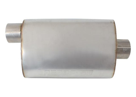 Aeroflow 3" Offset / Center Muffler 13.75" Length, 9.45"