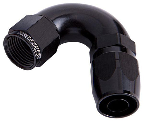 Aeroflow AF554-08-06BLK Stepped 120 Deg Hose End -8 -6AN