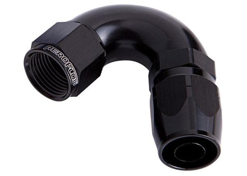 Aeroflow AF554-10BLK Alloy 120 Deg Hose End -10AN Black