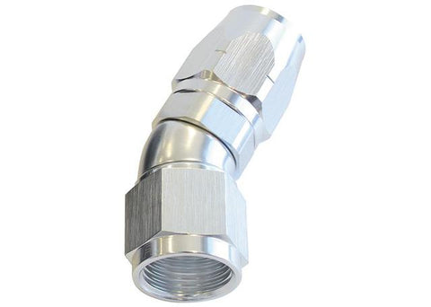 Aeroflow AF557-06S Alloy 30 Deg Hose End -6AN Silver