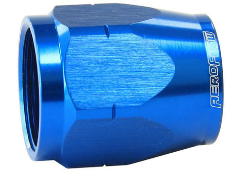 Aeroflow AF559-08DCBL Blue Hose End Socket Cutter Style