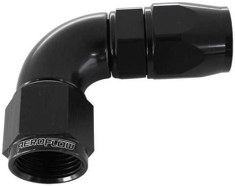Aeroflow AF573-08DBLK 90 Deg -8AN Full Flow Teflon Hose