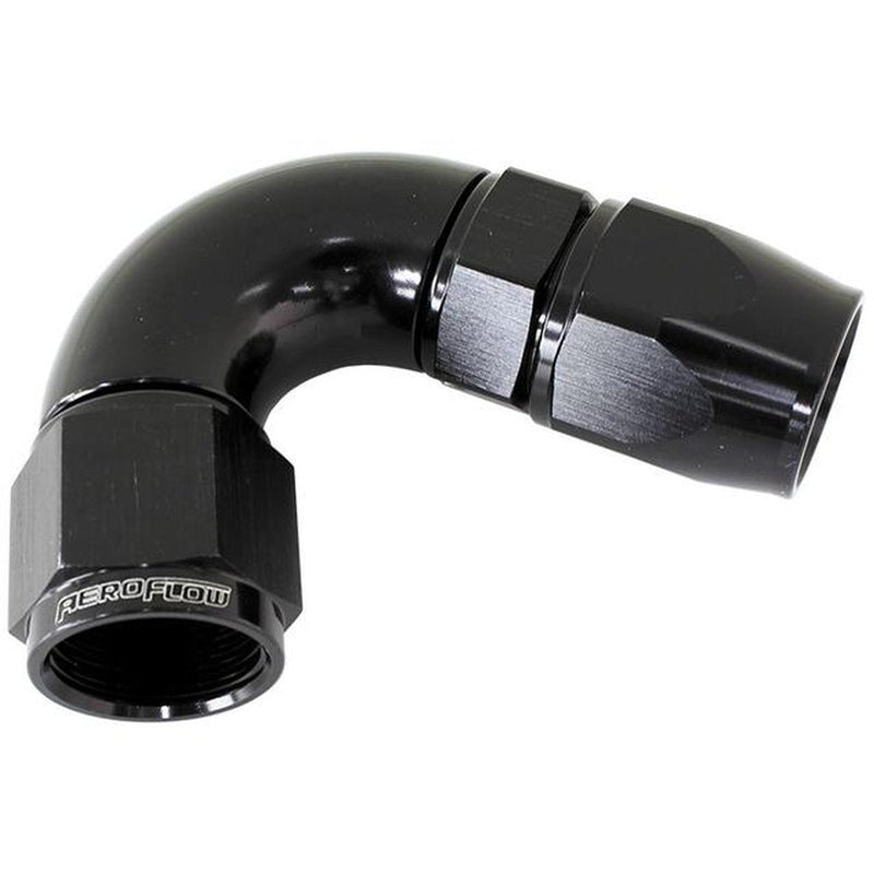 Aeroflow AF574-04DBLK 120 Deg -4AN Full Flow Teflon Hose
