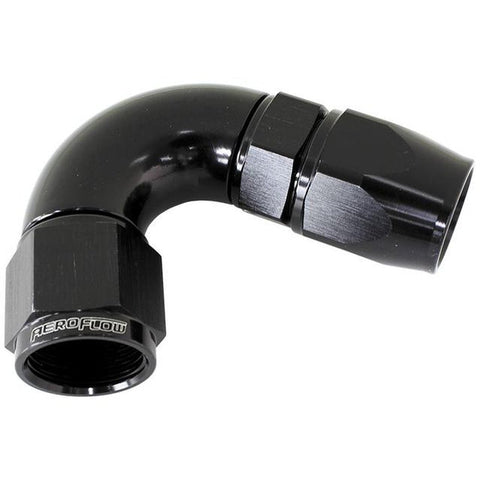 Aeroflow AF574-10DBLK 120 Deg -10AN Full Flow Teflon Hose