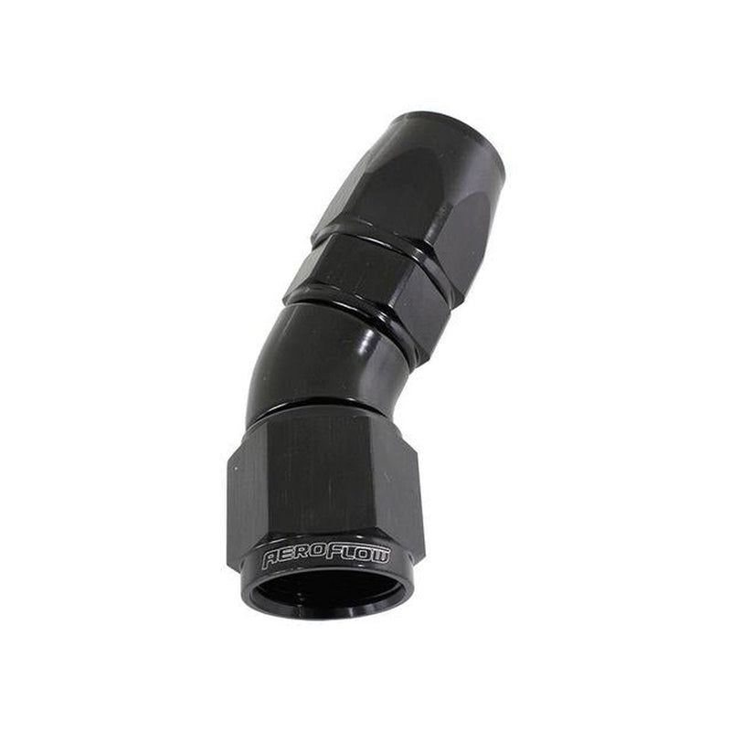 Aeroflow AF577-06DBLK 30 Deg -6AN Full Flow Teflon Hose