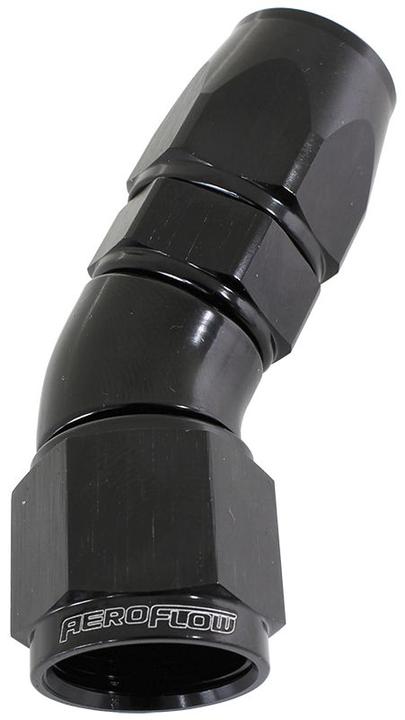 Aeroflow AF577-10DBLK 30 Deg -10AN Full Flow Teflon Hose