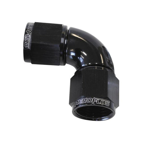 Aeroflow AF583-16BLK -16AN 90 Deg Swivel Coupler Black