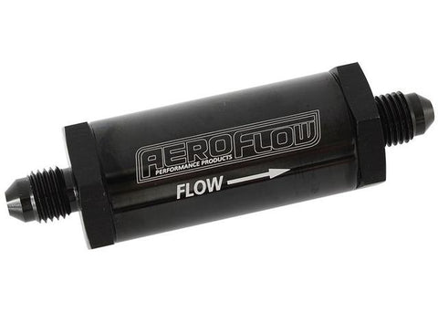 Aeroflow AF607-03BLK -3AN Inline Fuel & Oil Filter Blue