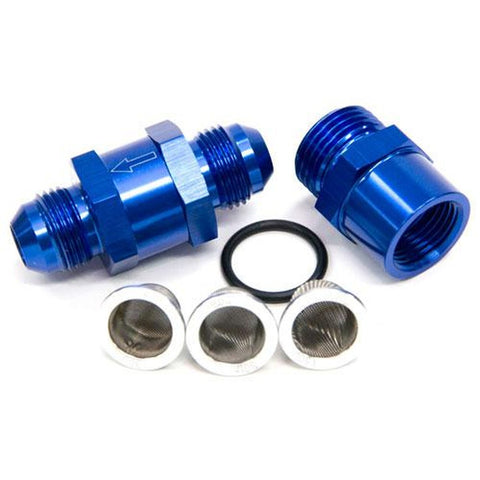 Aeroflow AF608-06 -6AN Inline Fuel & Oil Filter Blue 3x