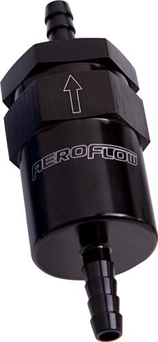 Aeroflow AF610-05BLK Billet Fuel Filter 5/16" Barb Black