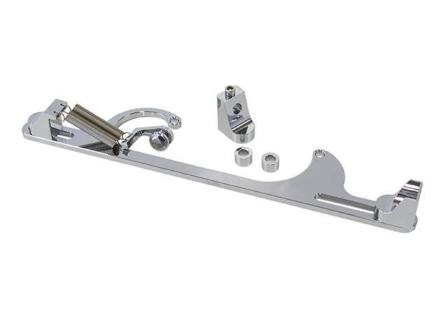 Aeroflow AF64-2001C Billet Throttle Cable Bracket Chrome