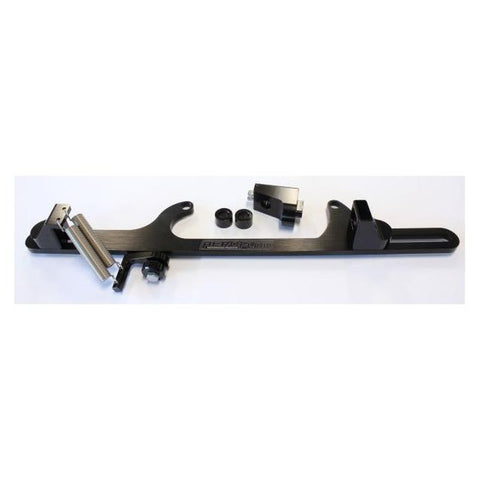 Aeroflow AF64-2002BLK Billet Throttle Cable Bracket Black