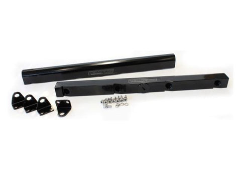 Aeroflow AF64-2005BLK Fuel Rails Black Fits LS1