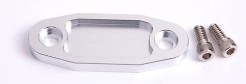Aeroflow AF64-2020S Billet Fuel Pump Block Off Silver