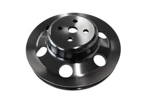 Aeroflow AF64-2023BLK Billet Water Pump V Pulley Black
