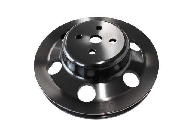 Aeroflow AF64-2023BLK Billet Water Pump V Pulley Black