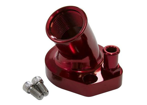 Aeroflow AF64-2033R Billet Thermostat Housing Red Suits