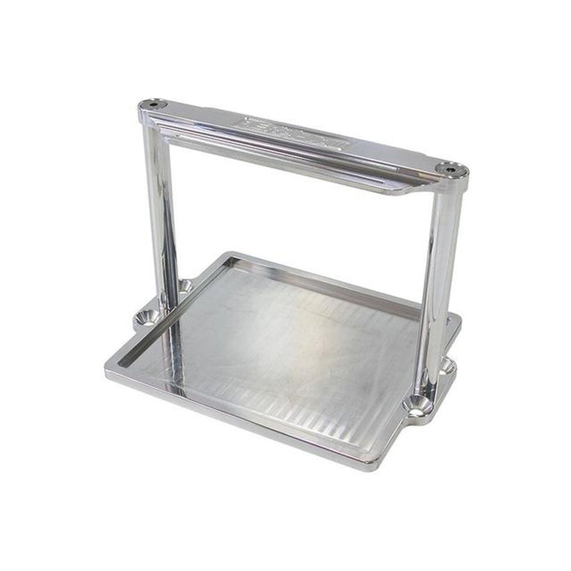 Aeroflow AF64-2102 Battery Hold Down Tray Polished Billet