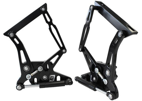 Aeroflow AF64-4105BLK Billet Bonnet Hinge Kit Black Suits
