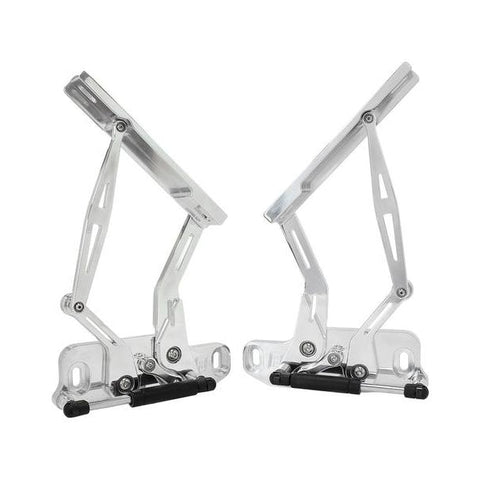 Aeroflow AF64-4122 Billet Bonnet Hinge Kit Polished Fits