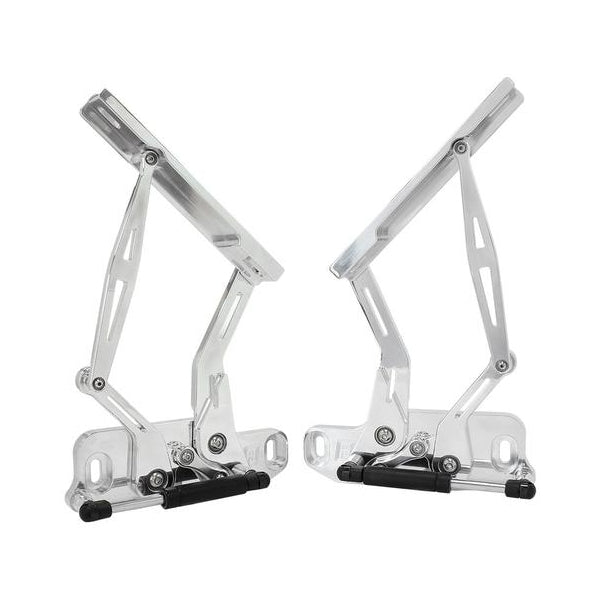 Aeroflow AF64-4122 Billet Bonnet Hinge Kit Polished Fits