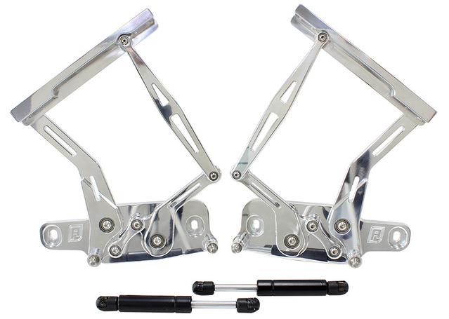 Aeroflow Billet Bonnet Hinge Kit Polish Fits LC - LJ -