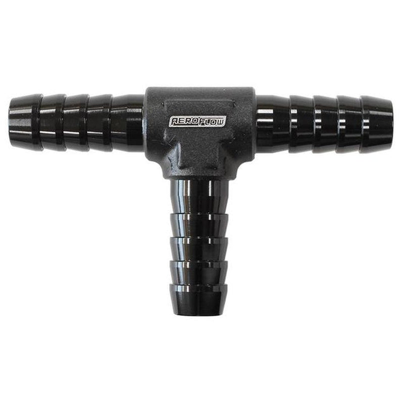 Aeroflow AF64-4205BLK Aluminium T Piece 10mm / 3/8" Black