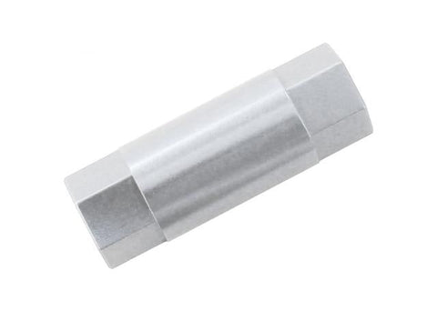 Aeroflow Aluminium Hex Spacer M6 40mm Female Silver 1Pk