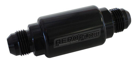 Aeroflow AF66-2053BLK Filter 40 Micron Black -8AN 1.25"x3