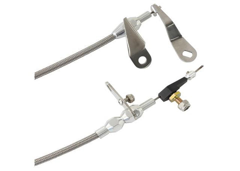 Aeroflow Kickdown Cable Suits Ford C4 Chrome