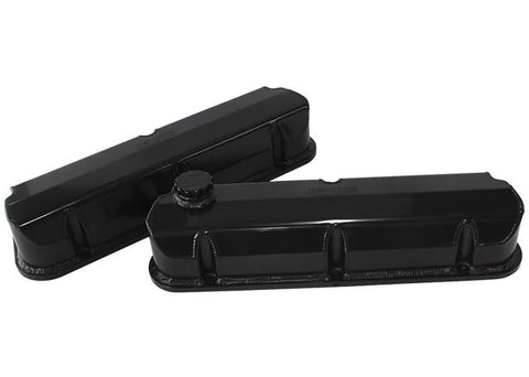 Aeroflow AF77-5002BLK Fabricated Valve Covers Black Suits
