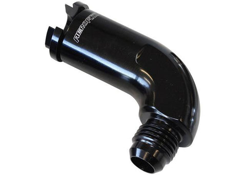 Aeroflow AF803-02BLK 90Deg Push On Fuel Fitting 3/8"