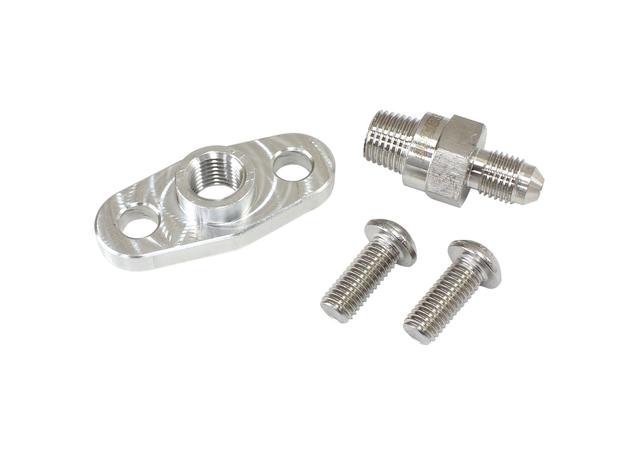 Aeroflow Turbo Oil Feed Plate 1/8" NPT -4AN Adapter